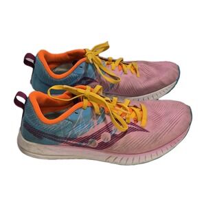 Saucony Kinvara Running Shoes‎ Pink Teal Yellow Women's 8.5 EU 39